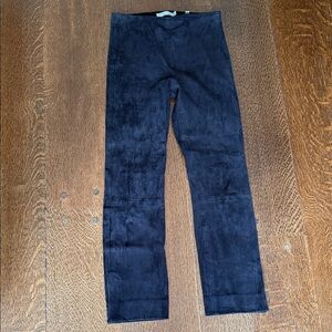 Vince black suede Leggings